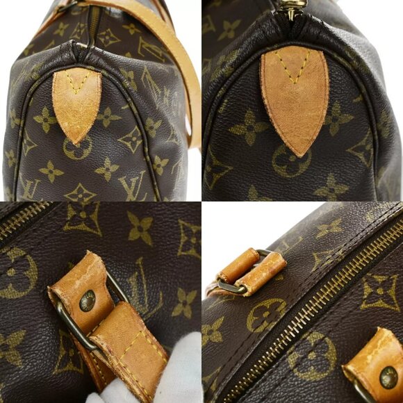 LOUIS VUITTON Flanerie 45 Shoulder Bag Monogram Leather Brown - Picture 4 of 16